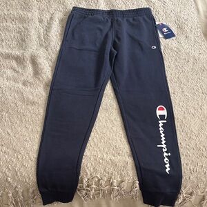 Champion Kids Dark Blue Joggers Sweatpants and Long Sleeve set